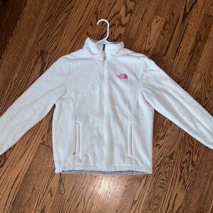 The North Face Womens White Fleece Jacket